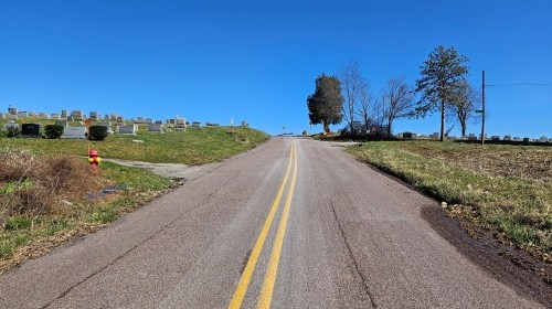 Route 2023 near cemetery will be shifted east to avoid sensitive areas Route 2023 near cemetery will be shifted east to avoid sensitive areas