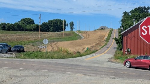 Intersection of Hill Churches Road and Bingham Road Intersection of Hill Churches Road and Bingham Road